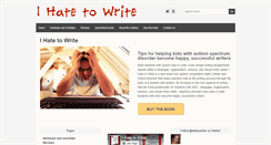 Desktop Screenshot of ihatetowrite.com