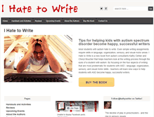 Tablet Screenshot of ihatetowrite.com